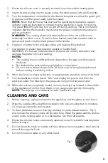 Preview for 9 page of STARFRIT TE ROCK 024505 Instructions For Use And Care Manual