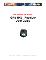 StarGPS GPS-NX01 User Manual preview