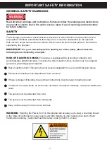 Preview for 2 page of Stark 71038 Owner'S Manual And Safety Instructions