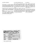 Preview for 12 page of Stark KAH1600 Original Instructions Manual