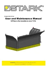 Stark U-plow UA 4200/2400 User And Maintenance Manual preview