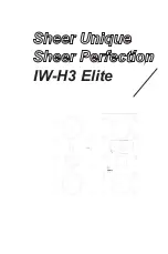 Предварительный просмотр 2 страницы Starke sound IW-H3 Elite Owner'S Manual