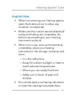 Preview for 25 page of Starkey Hearing Technologies BTE 13 Manual