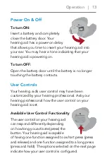 Preview for 13 page of Starkey Hearing Technologies CIC Operation Manual