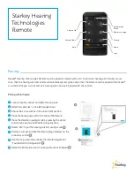 Starkey Hearing Technologies Remote Quick Tips preview