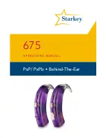 Starkey 675 Operation Manual preview