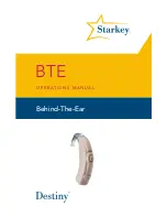 Preview for 1 page of Starkey BTE Behind-The-Ear Operation Manual