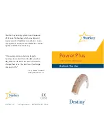 Preview for 1 page of Starkey Destiny Power Plus Operation Manual