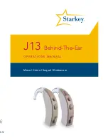 Starkey J13 Operation Manual preview