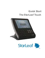 Предварительный просмотр 1 страницы StarLeaf Touch Quick Start Manual