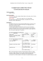 Preview for 5 page of Starlight Xpress Midi Filter Wheel Handbook