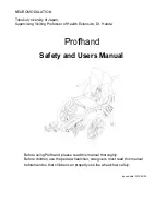 StarLinx USA Profhand Safety And Users Manual preview