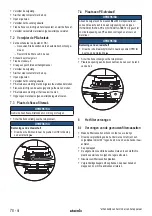 Preview for 78 page of Starmix IS H-1225 Asbest Operating Instructions Manual