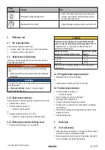 Preview for 217 page of Starmix IS H-1225 Asbest Operating Instructions Manual