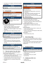 Preview for 218 page of Starmix IS H-1225 Asbest Operating Instructions Manual