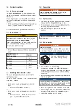 Preview for 30 page of Starmix ISC Batrix L 36-18V Operating Instructions Manual