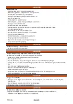 Preview for 104 page of Starmix ISC Batrix L 36-18V Operating Instructions Manual