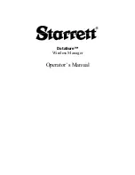 Starret DataSure Operator'S Manual preview