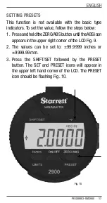 Preview for 17 page of Starrett 2900 Series User Manual