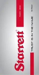 Предварительный просмотр 1 страницы Starrett 3900 Series User Manual