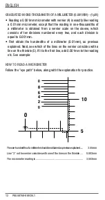 Preview for 12 page of Starrett 436.1 User Manual