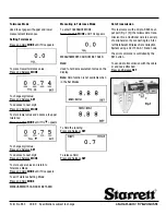 Preview for 4 page of Starrett 5001B Series User Manual