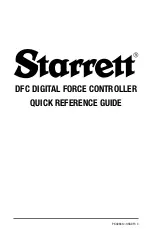 Preview for 3 page of Starrett DFC-10 Quick Reference Manual