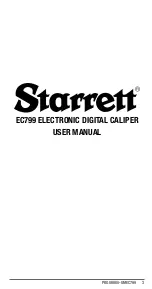 Предварительный просмотр 3 страницы Starrett EC799 User Manual