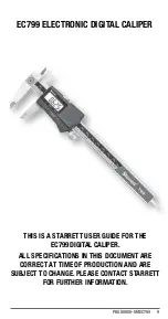 Предварительный просмотр 9 страницы Starrett EC799 User Manual