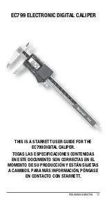 Предварительный просмотр 17 страницы Starrett EC799 User Manual