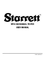 Preview for 3 page of Starrett MTH-550 User Manual