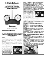 Preview for 1 page of Starrett Spindle Square 649 How To Use