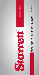 Preview for 1 page of Starrett SR160 User Manual