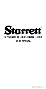 Preview for 3 page of Starrett SR160 User Manual