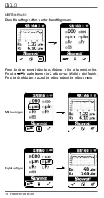 Preview for 16 page of Starrett SR160 User Manual