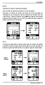 Preview for 39 page of Starrett SR160 User Manual