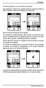 Preview for 45 page of Starrett SR160 User Manual