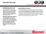 Preview for 12 page of Starrett SR300 User Manual