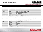 Preview for 34 page of Starrett SR300 User Manual