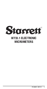 Предварительный просмотр 3 страницы Starrett SW733.1BXFLZ User Manual