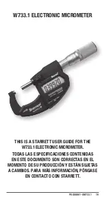 Предварительный просмотр 19 страницы Starrett SW733.1BXFLZ User Manual