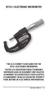 Предварительный просмотр 33 страницы Starrett SW733.1BXFLZ User Manual