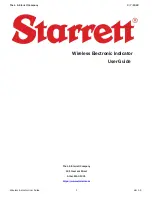 Starrett W2900-1 User Manual preview