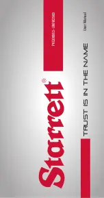 Starrett W2900 User Manual preview