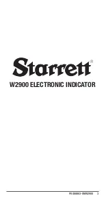 Preview for 3 page of Starrett W2900 User Manual