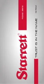 Preview for 1 page of Starrett W798 User Manual