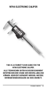 Preview for 53 page of Starrett W798 User Manual