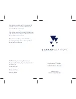 Предварительный просмотр 1 страницы Starry S00111 Important Product Information Manual