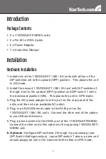 Preview for 4 page of StarTech.com 110VDSLEXT Instruction Manual