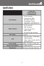 Preview for 9 page of StarTech.com 110VDSLEXT Instruction Manual